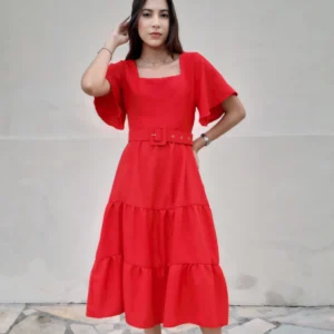 Vestido Jasmin - Vermelho