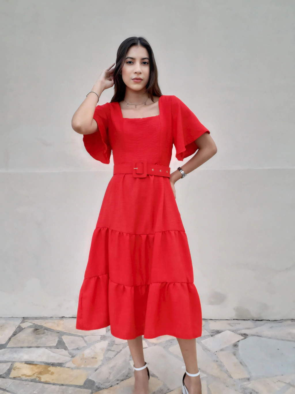 Vestido Jasmin - Vermelho